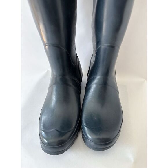Hunter original tall rainboots navy blue size 7/8 - Picture 5 of 12
